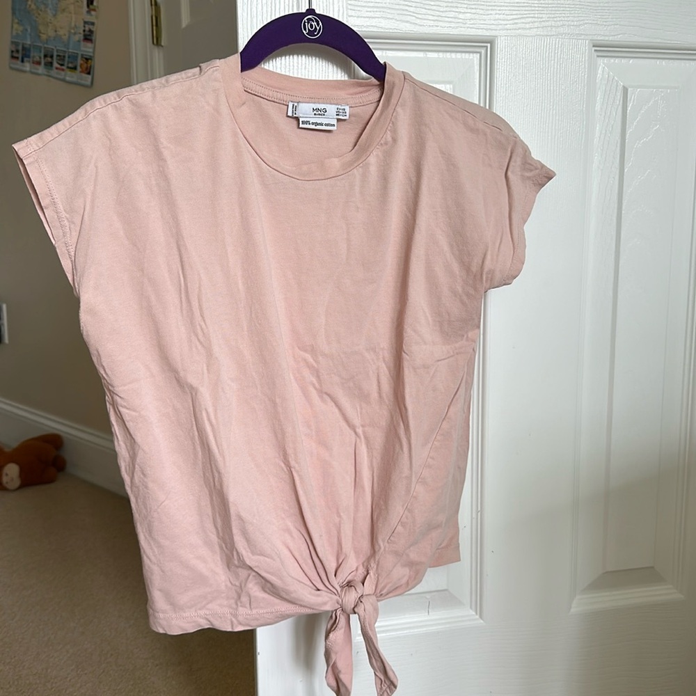 100% Cotton Pink Tie Shirt